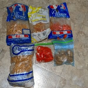 6 Bags of Rubber Bands.